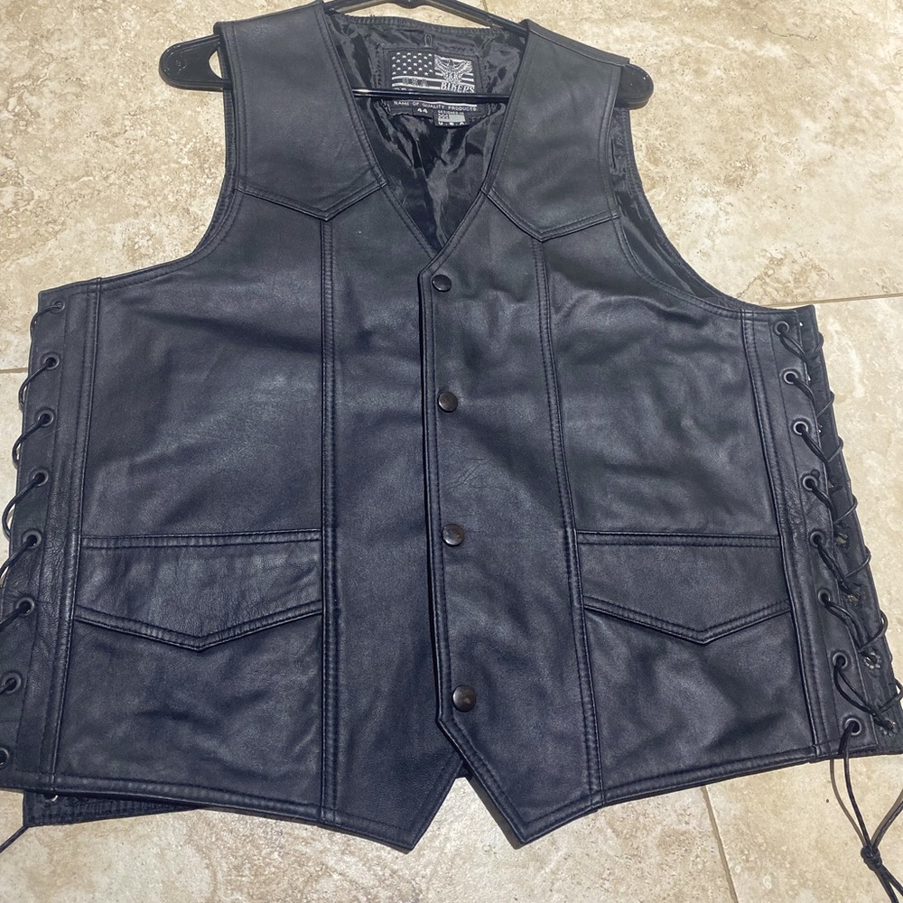 Leather vest